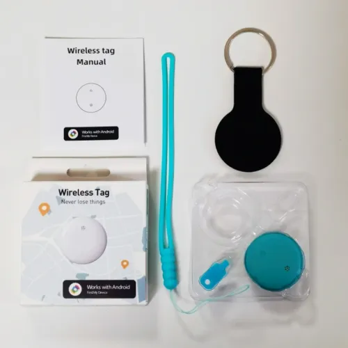 Android GPS Tracker (Keychain Style, AirTaglike Design) Supports Googles Find My Device Network, Global Positioningan AntiLoss Device Suitable for EBikes, Motorcycles, Cars, Pets, and Children.