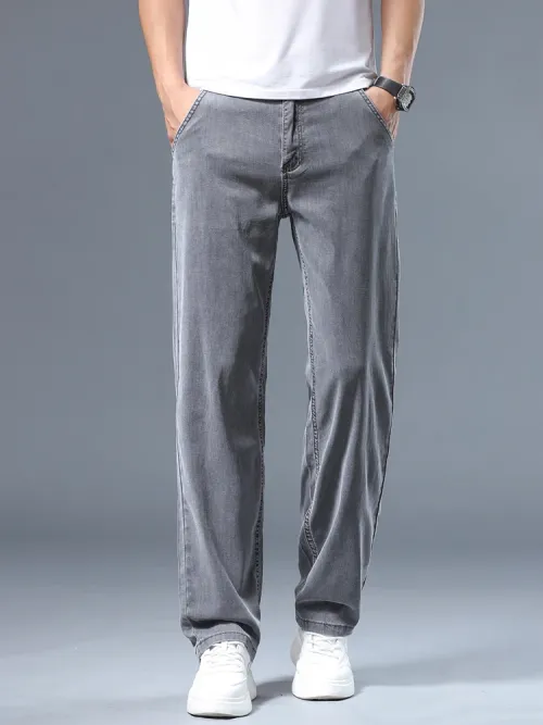 Business and leisure ice silk pants Non-iron Wrinkle-free