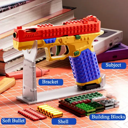 Rapid-Fire Building Block Toy Gun — The Ideal Weapon for Outdoor CS Battles