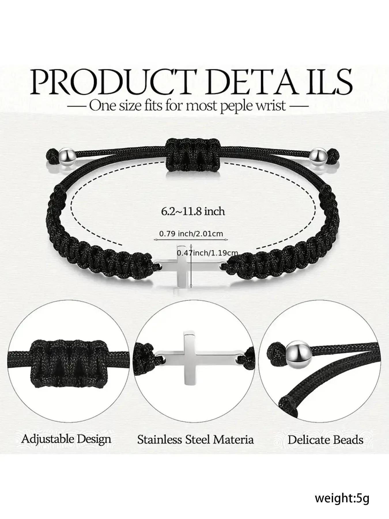 Summer Versatile Woven Cross & Drawstring Design Bracelet, Fall Fashionable Adjustable Bracelet for Men & Women, Trendy Exquisite Jewelry for Party for Gift