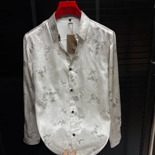 Men's Breathable Business Shirt (Ice Silk & Acetate Blend)