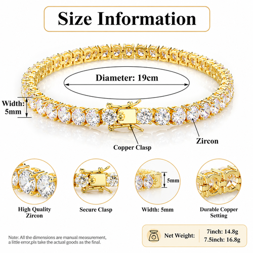 Sparkling Zircon Bracelet（Unisex）