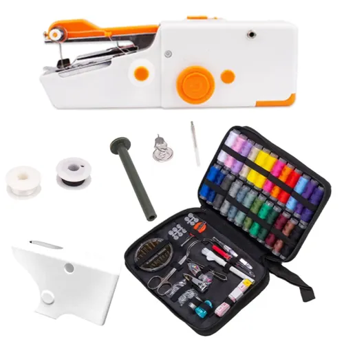 Portable Hand Sewing Machine,Electric Sewing Machine For Home And Travel, Quick Sewing For Fabrics, Clothing