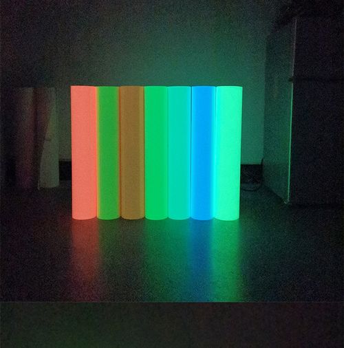 Luminous Heat Transfer Vinyl Film Iron on T-shirts Glow in the Dark HTV Printing Clothes Textiles Decor For cut