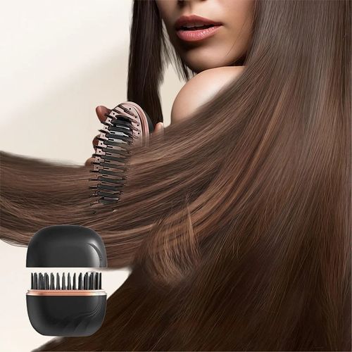 Cordless Hair Straightener Comb – 3-Temp & Anti-Scald Design
