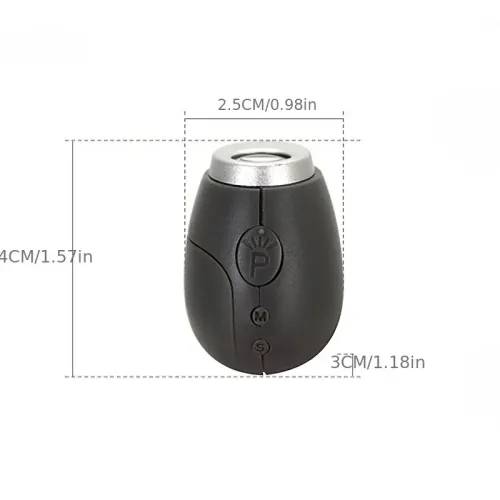 1pc LED Mini Portable Projection Digital Display Oval Plastic Alarm Clock Clock Keychain