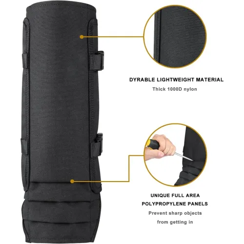 Snake Gaiters Leg Guards, Waterproof Snake Guards, Adjustable Snake Bite Protection for Lower Legs, Snake Chaps