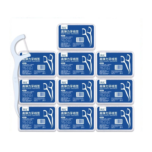 10 boxes of 500pcs dental floss