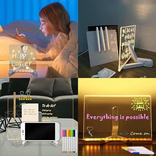 This LED Note Board Turns Your Child's Drawings Into Glowing Art (And Finally Gets Them Off Screens)