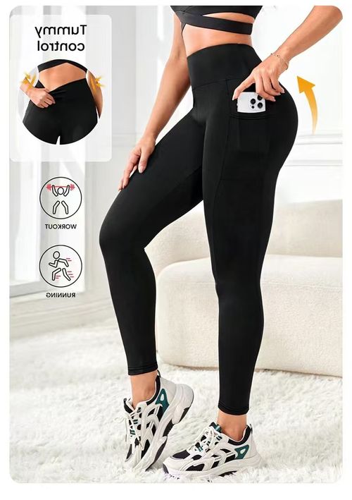 Seamless Women Solid Waist Yoga Pants Three-section Waist Sexy Hip-lifting Tight Sports Pants Fitness Exercise Yoga Pants