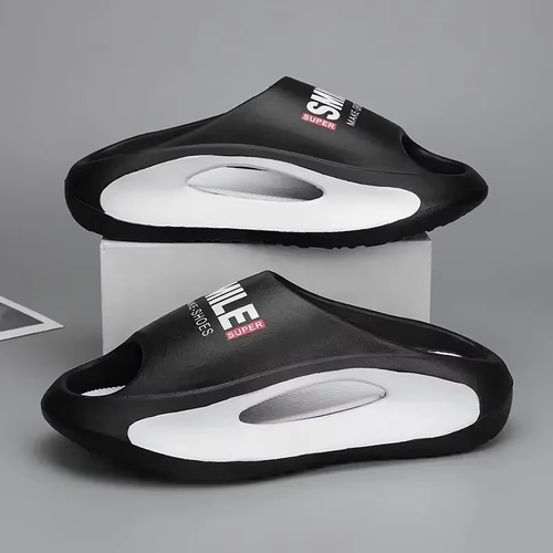High quality New Slippersr Men Women Eva Soft Bottom Slippers Thick Bottom Comfortable Shock-absorbing Lightweight Beach Shoes
