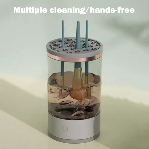 Electric makeup brush cleaner