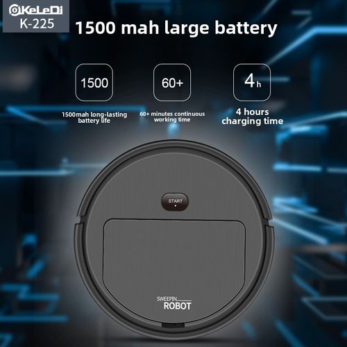 3-in-1 Sweeping, Vacuuming, and Mopping Rechargeable Robotic Vacuum Cleaner