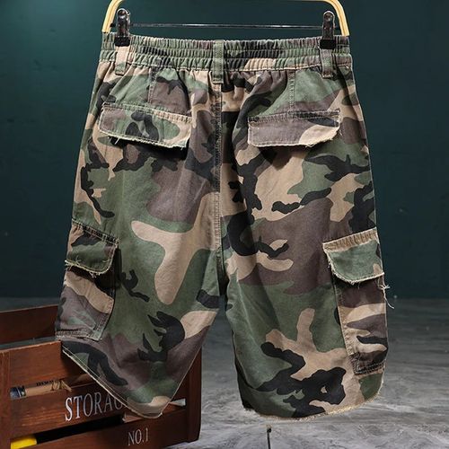 🔥 Get 53% OFF Now! ⚡ Men's Camouflage Cargo Shorts — Multi-Pocket Design, Elastic Waistband