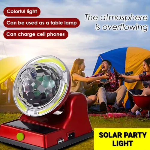 Living Room Floor Dazzling Colorful Magic Light 7 color rotating LED light for decorating dance halls and karaoke rooms Solar
