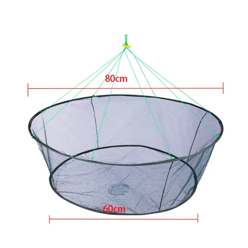 Open folding lifting net, carrying zither, fish bag, round shrimp net, fishing gear, fishing net