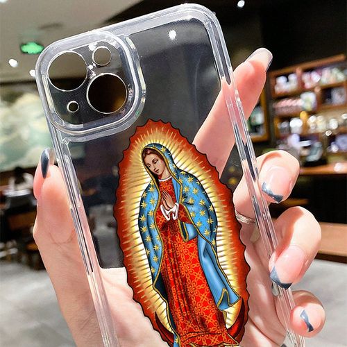 2 piece Transparent silicone phone case suitable for Apple