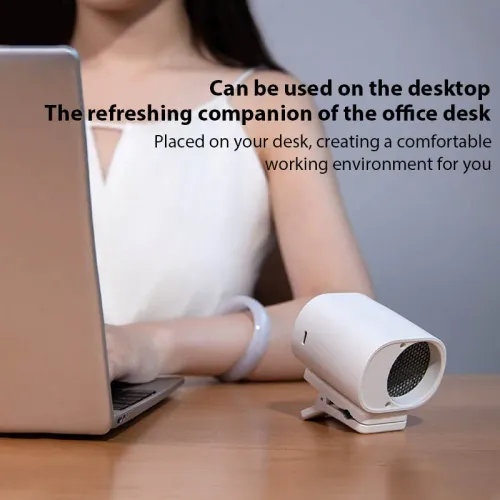 Car Clip On Fan Outdoor Clip Umbrella Fan Waist Clip Electric fan 360° Rotatable 100-speed USB Rechargeable Desktop Cooling fan