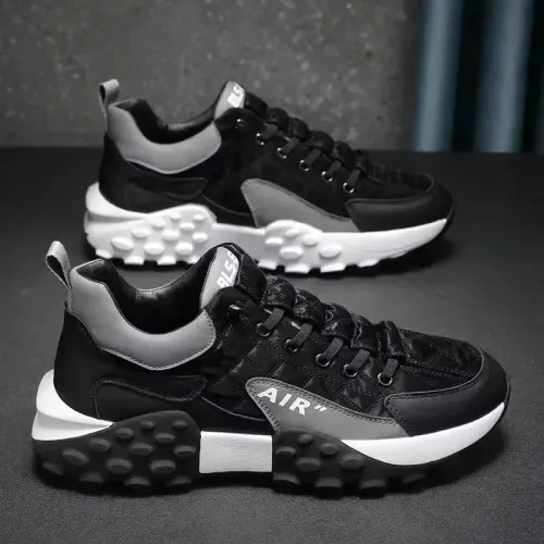 Thick Sole Mens Sneakers Fashion Man Shoe Versatile Vulcanized Shoe Lace Up Outdoor Running Shoes Anti-slip Zapatillas De Hombre