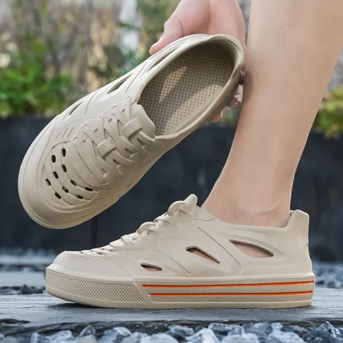 Men's Summer Outdoor Slip-On Shoes Anti-Slip Deodorant Breathable Sandals Driving