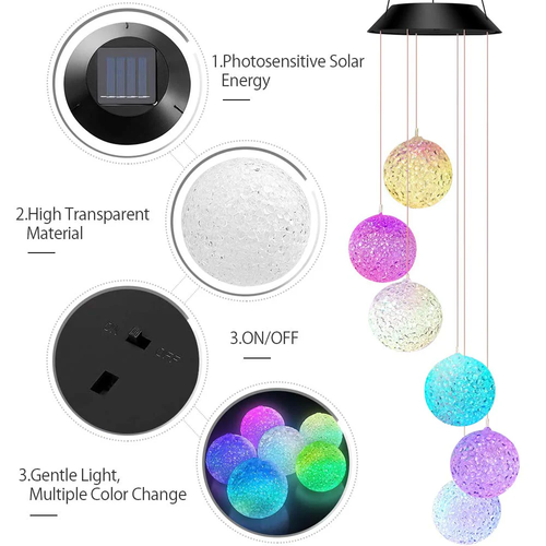 LED Solar WindChimes