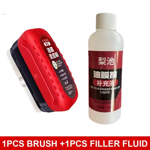 Car Glass Cleaner Cleaning Agent Powerful Windshield Cleaner Car Glass Sponge Cleaning Brush Water Spots Stain Auto Removal Oil