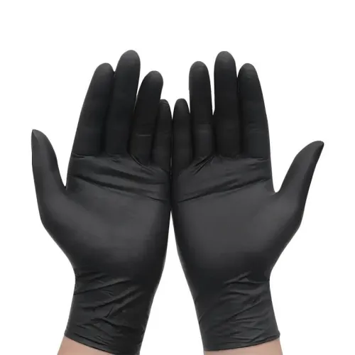 100 pcs high quality black latex gloves