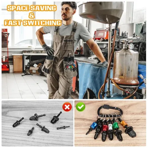 Swaging Flaring Tool Set Boring Drill Copper Tube Expender Keychain Carabiner