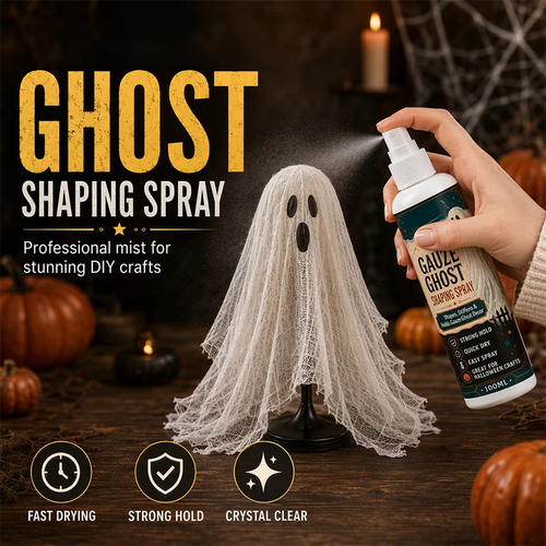 Halloween spray for quickly drying and stiffening fabrics