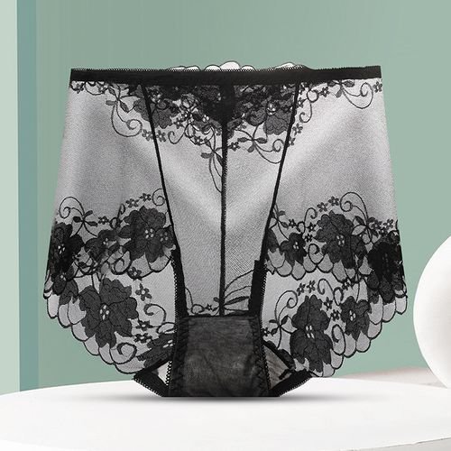 💥Hot Sale 😍Women's Hand-Crocheted Lace High-Rise Boxer Briefs