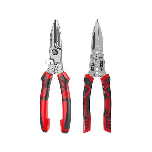 Industrial Heavy Duty Metal Snips Light Gauge Steel Shear Cutter Stainless Steel Wire Stripper Crimper Pliers Multi-Function