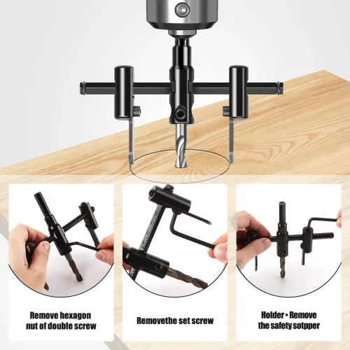 30mm -120mm Adjustable Circular Hole Cutting Machine DIY Tool