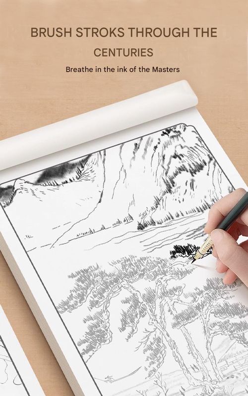 Chinese painting white character copy album