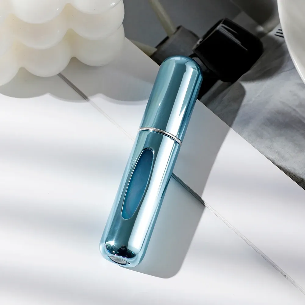 6 Portable Spray Bottles Travel Size 5ml Self-priming Bottom Fill Perfume Bottle Set