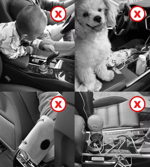 Car Storage Net Bag Between Seats Car Divider Child Safety Net Pet Barrier Elastic