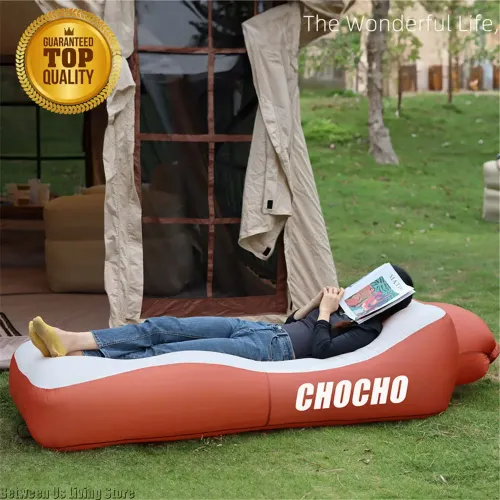 Luxury Inflatable Sofa Bed - Extra Wide Non-Roll Design for Beach, Garden & Indoor | Quick Setup Air Lounger