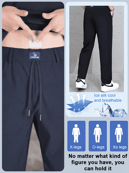 BLUE Mesh Quick-Drying Sunscreen Men's Sports Pants
