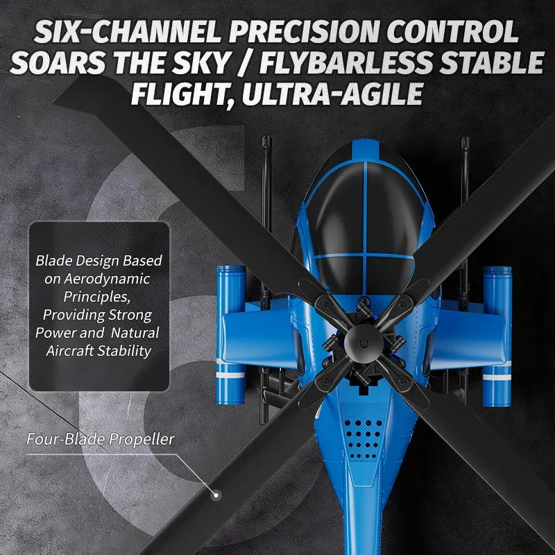 JJRC One Click Inverted Air Pressure High Pressure Brushless Drone U9902 Six Channel Remote Control Helicopter Model Toy Gift