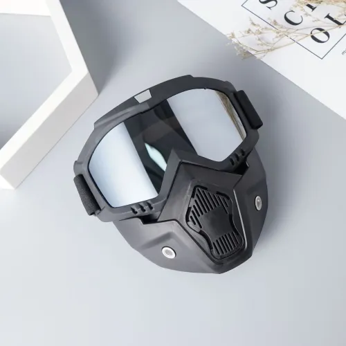 Dustproof Motocross Glasses Adjustable Motorcycle Goggles Breathable Full Face Protective Dirt Bike Off-road Windproof Mask