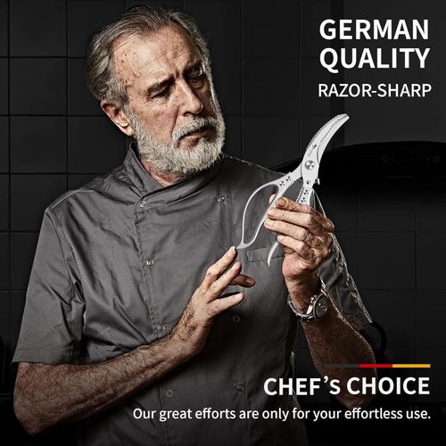 ✂️ LIMITED TIME 30% OFF! ⚡ Heavy-Duty Multifunction Kitchen Shears – 4-in-1 Tool with Fish Scaler, Bottle Opener & Safety Lock 🔪