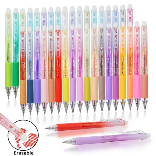 36 color hot erasable neutral pen for children's painting, hook line sketching, quick drying, continuous ink, color press copy pen