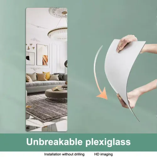 5 pcs 3D mirror wall sticker full body wall sticker