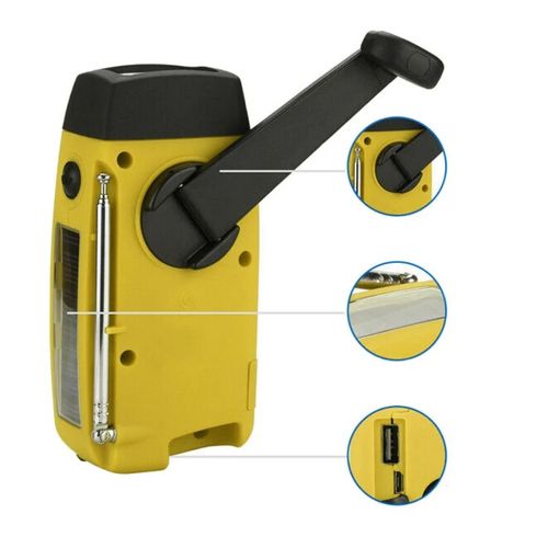 🔥2026 New Arrivals: 57% Off for Limited Time!🔥 Multifunctional Portable Solar Emergency Radio（Red）