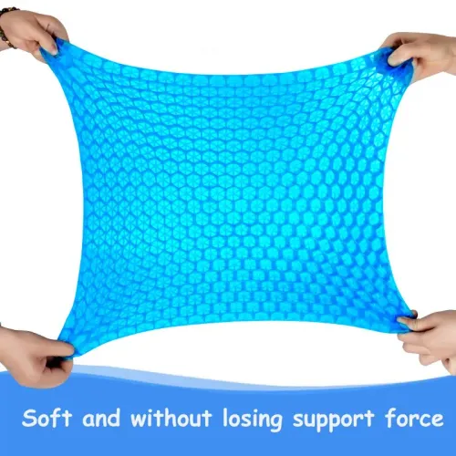 Gel Seat Cushion Summer Breathable Honeycomb Design For Pressure Relief Back Tailbone Pain