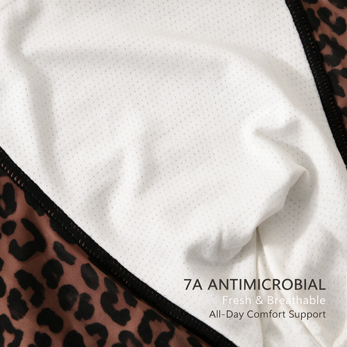 3 PACK Men's leopard print flat cornered underwear with ice silk breathable and antibacterial properties