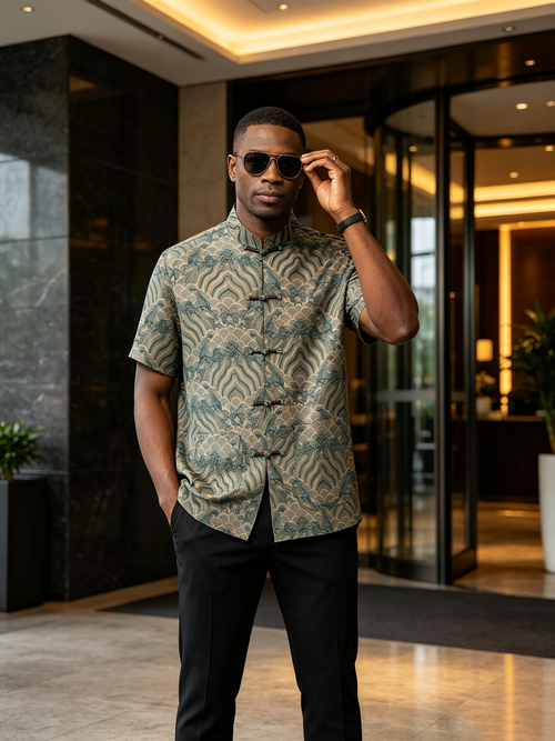 Advanced men's short sleeved shirt