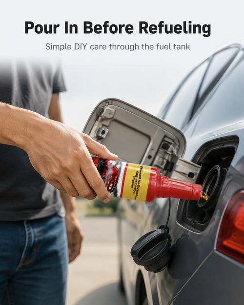 Non-disassembly engine carbon deposit cleaner—removes carbon deposits, restores power, and saves fuel.