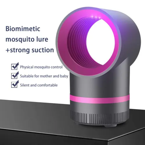 New Plug in Type Mosquito Light Portable Physical Trapping Electric Mosquito Trap Lndoor Mosquito Killer Lamp With USB Cable