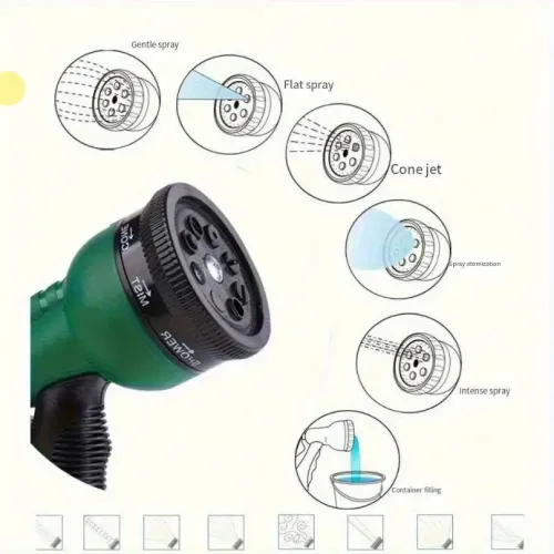High Pressure Garden Water Gun Hose Nozzle Car Washing Yard Water Sprayer Irrigation Pipe Tube Nozzle Sprinkle Tools