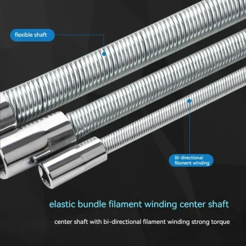 Wrench Sleeve Extension Rod Socket Wrenches, Drive Head Bendable Drive Flexible Socket Extension Bar Ad